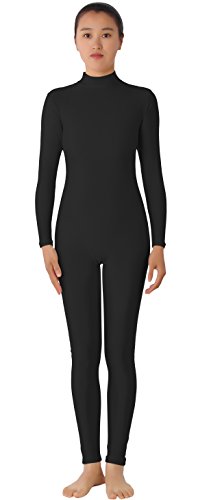 UPC 522383556894, AveryDance Adult Lycra Long Sleeve Unitard Bodysuit Dancewear, XL, Black