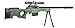 300 FPS - Airsoft Sniper Spring Rifle Gun with Scope and Laser (Green)
