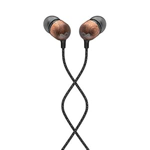 House-of-Marley-Smile-Jamaica-In-Ear-Headphones-Sustainably-Crafted-Eco-Friendly-Noise-Isolating-Wired-Earphones-92mm-Driver-Tangle-Free-Cable-1-Button-Microphone-Control-Signature-Black House of Marley Smile Jamaica In-Ear Headphones - Sustainably Crafted, Eco-Friendly, Noise Isolating Wired Earphones, 9…