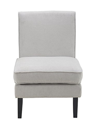 Elle Decor UPH10020A Elle Décor Olivia Ottoman, Accent Chair, Gray - Thumbnail 7