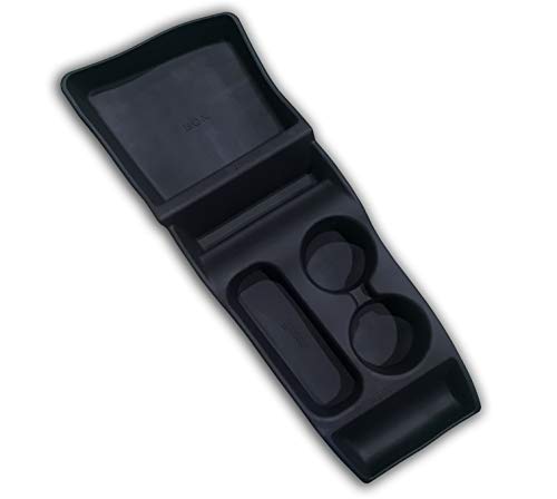 Center Console Container,Car Storage Insert Box Bin Cup Holder for Tesla Model S(Black)