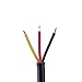 CHINLY 10pairs 3Core 3pin BLACK Pigtail Plastics waterproof IP65 LED Connector Male Female for 3528 5050 LED Strip Light, Applicable 18AWG 0.75mm² 22mm Nut