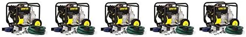 Champion 2-Inch Gas-Powered Semi-Trash Water Transfer Pump with Hose and Wheel Kit (5-(Pack))