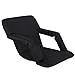 HomGarden Set of 2 Stadium Seat Chair for Bleachers Benches Grandstand Comfort Seats, 5 Reclining Custom Padded Cushion Backs Armrest Support