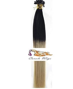 16 1g S Ombre Top Jet Black Bottom Lightest Blonde T1 613 Double