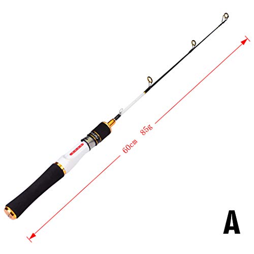 Carbon Fiber Fishing Rod Summer Outdoor Activities Travel Spinning Lure Rod Sea Saltwater Pole (White -A)