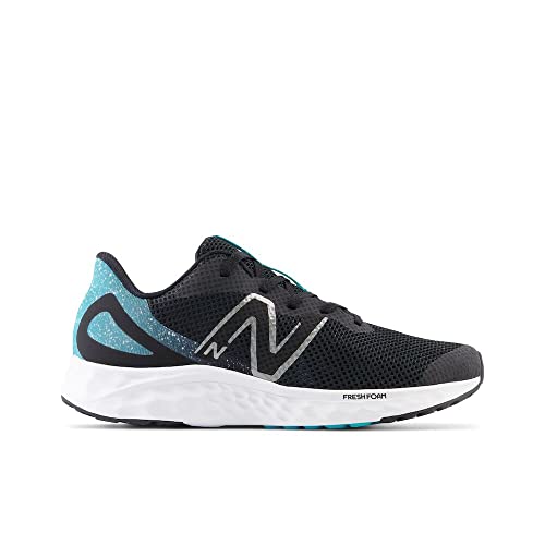 New Balance KIds Arishi Fresh Foam v4 Sneaker, BLACK/VIRTUAL BLUE - Main Image