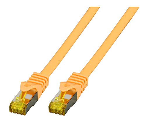 EFB-Elektronik RJ45 Patch Cable S/FTP, Cat.6A, LSZH, Cat.7 Raw Cable, 3 m, Yellow