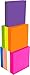 4A 2028-N Sticky Notes, 2 x 2 Inches, Small Size, Self-Stick Notes, 100 Sheets/Pad, 8 Pads/Pack, Neon Color
