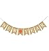 Happy New Year Banner Burlap Vintage Happy New Year Holiday Bunting Garland Decorations 2019 New Year's Eve Party Banner Party Decorations