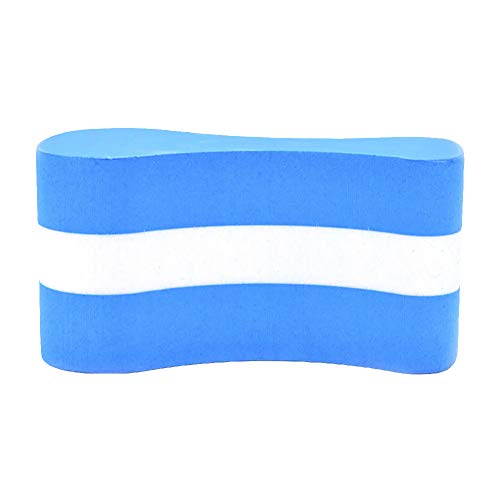 Aland Foam Pull Buoy EVA Float Kick Legs Board Kids Adults Pool Swimming Safety Board Swimming Character Floating Board Adult Children Clip Leg Training Blue+White