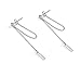 Bar Dangle Earrings With Chain for Women Minimalist 925 Sterling Silver Stud Earrings