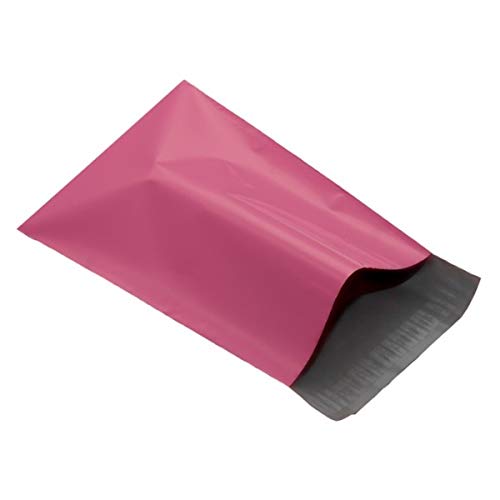 REALPACK 100 x Pink Plastic Poly Mailing Bags Envelopes Size 12" x 16" 305mm x 406mm