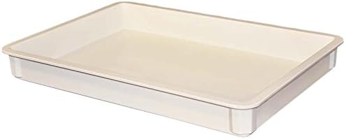 Toteline 8700085269 Stacking Container, Glass Fiber Reinforce, Plastic Composite, 25.75" x 17.75" x 3", White