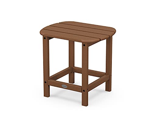 Polywood SBT18TE South Beach 18" Outdoor Side Table, Teak