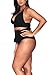 Sovoyontee Women's Plus Size High Waisted Tummy Control Swimwear Swimsuit Full Coverage