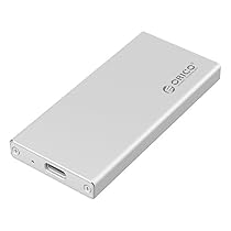 ORICO Aluminum mSATA to USB3.1 Type-C/USB-C SSD Enclosure Adapter Case, Built-in ASM1153E Controller - Silver (MSA-UC3)