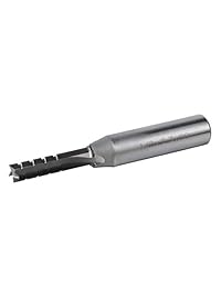 HQMaster - Brocas de fresadora rectas de vástago de 0.500 in, punta recta, corte de cincel, 3 flautas TCT (carburo de tungsteno), corte CNC, ranura de ranura para flauta