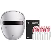AMIRO Light Facial Mask for Face,Silver + PDRN Face Serum with Salmon DNA | 5-Wavelength Skincare System for Face with Red, Blue, Green, Yellow, Infrared Light, Salmon DNA Hydrating Ampoule,0.04floz&times;30
