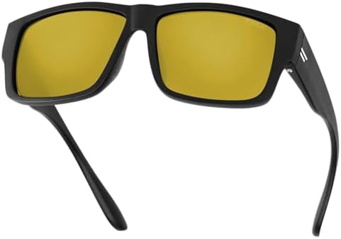 TOROE Matte Black VALLEY Z87+ Polarized TR90 Sunglasses Anti-Glare