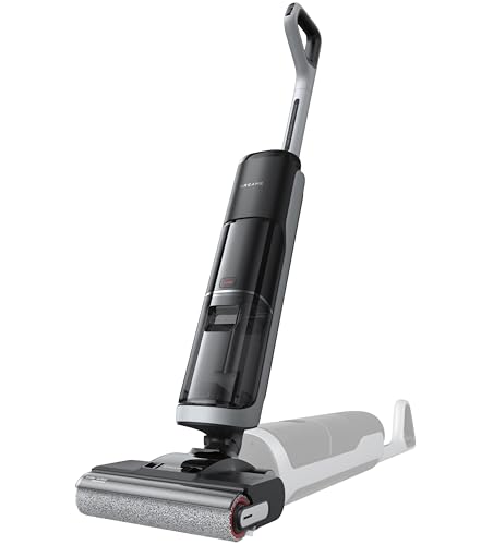 dreame H14 Wet and dry vacuum cleaner, wash brush at 60°C, dries with hot air at 60°C, super fast drying in 5 min, self-cleaning with double rotation, suction power of 18 kPa