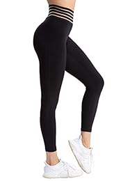 Hopgo Pantalones de yoga de cintura alta para esculpir Filamento con bandas 7 8 Leggings de entrenamiento sin transparencia