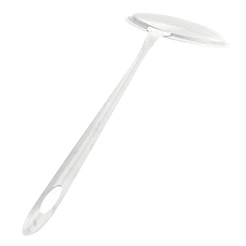 uxcell Metal Kitchen Net Perforated Ladle Strainer Filter Skimmer Silver Tone