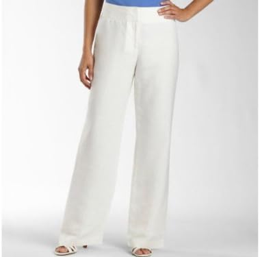 lane bryant white linen pants