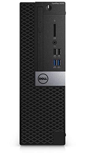 Dell OptiPlex 5050 Small Form Factor Desktop, Intel Core i5-6500, 8GB DDR4 RAM, 256GB SSD, Windows 10 Pro Black (Renewed)