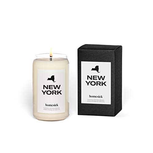 Homesick Premium Scented Candle, New York Scents of Apple Peel