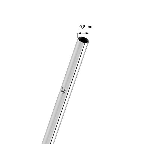 WMF Baric Strohhalm Edelstahl Set, 6 Trinkhalme gerade + Reinigungsbürste, umweltfreundlich, Strohhalm wiederverwendbar… – Bild 5
