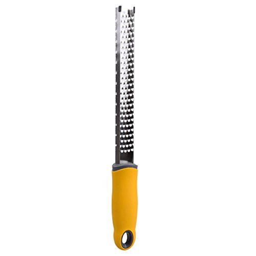 Prokitchen Classic Citrus Zester Grater with Cover Stainless Steel Micro Zester-grater Peeler for Lemon,Lime,Rind,Ginger,Cheese,Chocolate and Orange (Yellow Round Shape) - Thumbnail 3