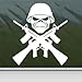 Eddie Machine Guns Iron Maiden White Sticker Decal Band White Car Window Wall Macbook Notebook Laptop Sticker Decal