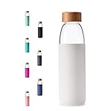 veegoal Glass Water Bottles 25 Oz Borosilicate with