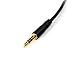 StarTech.com 15 ft. (4.6 m) 3.5mm Audio Cable - 3.5mm Slim Audio Cable - Gold Plated Connectors - Male/Male - Aux Cable (MU15MMS), Black