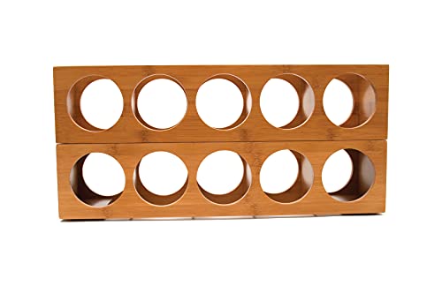 Lipper-International-8305-Bamboo-Wood-Stackable-5-Bottle-Wine-Rack-20-34-x-5-38-x-4-34