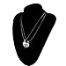 Perman Lovers Necklace, 2 in 1 Jigsaw I Love You Heart Pendant Couples Necklace for Valentine's Day Present, Cheap Stuff