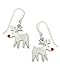 Sienna Sky Rudolph Reindeer with Red Crystal Nose Dangle Earrings 934