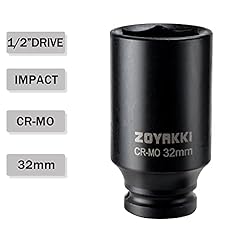 ZOYAKKI 1/2" Drive x 32 mm Deep 6 PT Impact