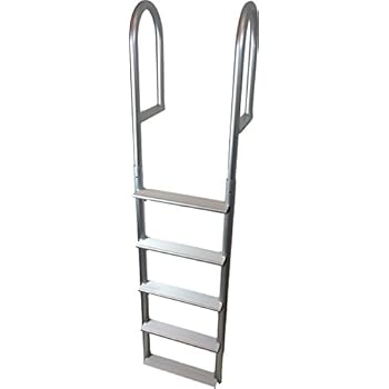 RecPro Marine ADL-A5W 5 Step Stationary Straight Dock Boat Ladder 20