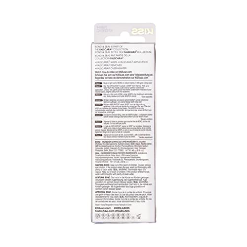 KISS Falscara Bond and Seal For False Eyelash Wisps, Adhesive for False Eyelash Extensions Look