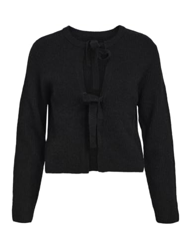 Object Objparvi Knit Cardigan Noos Tricot, Noir, M Femme