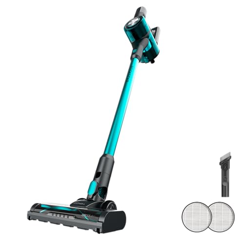 Akku-Staubsauger Conga Rockstar P50 Neo. 20000 Pa, 265 W Brushless-Motor, bis zu 50 Min Laufzeit, Anti-Tangle-Bürste, Green Detect LED-Licht, Parkposition, riesiger 1200 ml Staubbehälter