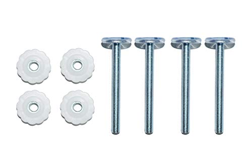 4 Pack Pressure Gates Threaded Spindle Rods M8 (8 mm),Baby Gates Accessory Screw Bolts Kit Fit for Baby and Pet Safety Gates Pressure Mounted Gates Guard,for All Pressure Mounted Walk Thru Gates