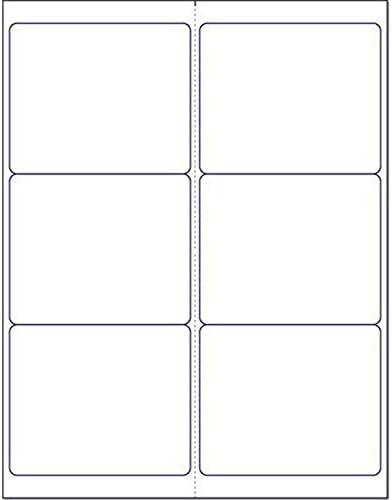 Blank White Permanent Adhesive Labels for Laser/Ink Jet Printer (4" x 3 ...