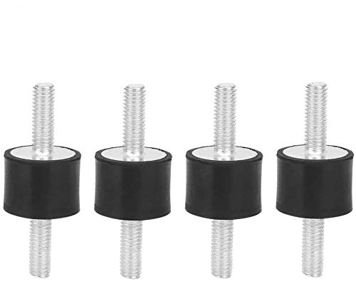 Isolator Mounts-4pcs M6 Rubber Mounts Male Anti Vibration Silentblock Car Boat Bobbins (VV20*15 M6*18)