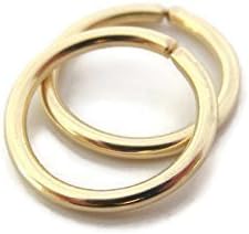 16Gauge 14K Solid Gold Small Hoop Earrings Daith Helix Cartilage Rings One Pair