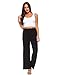 Amie Finery Palazzo Pants For Women Wide Fold Over High Waist Loose Lounge Pants Made In USA