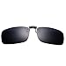 Pro Acme Polarized Clip-on Flip Up Sunglasses For Driving Fishing Sports Traveling Fits Over Prescription Eyeglasses (Black, As Shown)