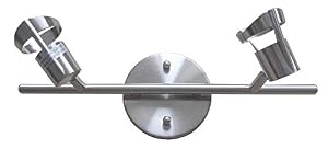 Image of Whitfield Lighting TP755-2SS Charles - Two Light Track Light, Satin Steel Finish